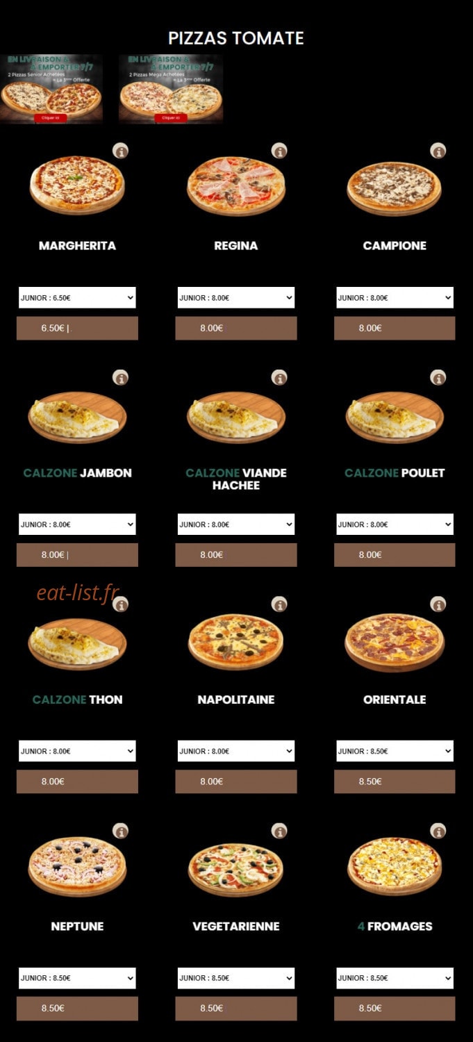 Take away — carte page 2