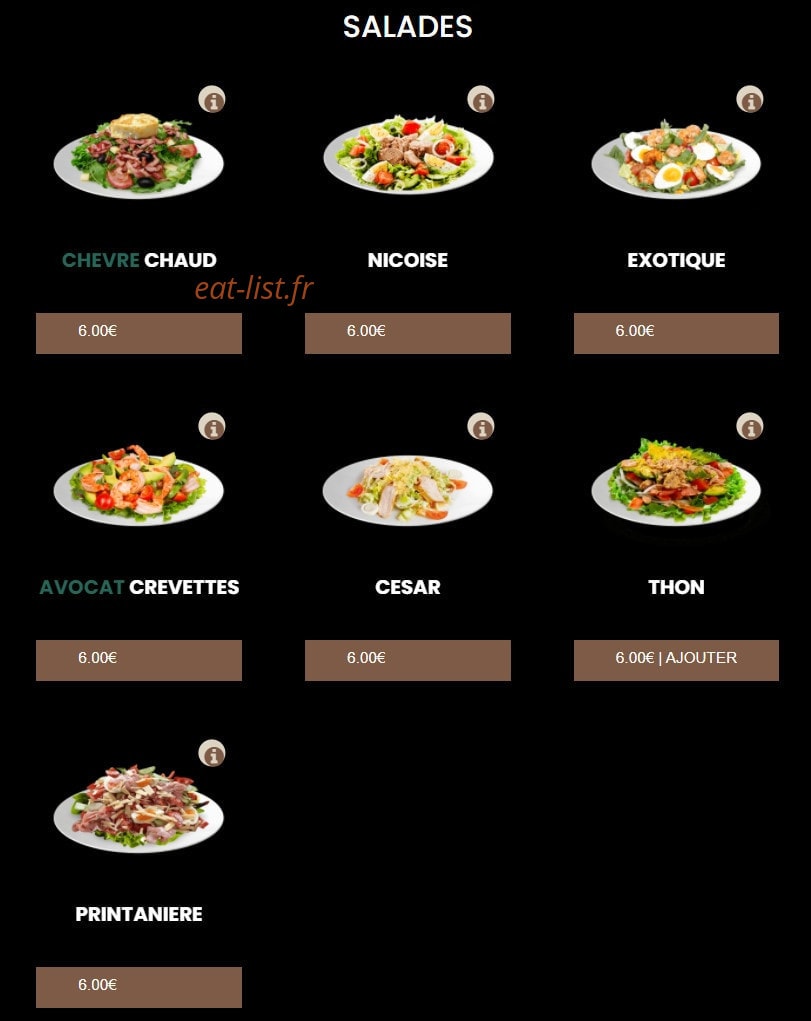 Take away — carte page 14