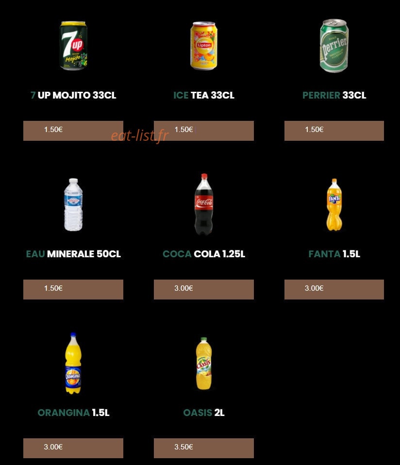 Take away — carte page 18