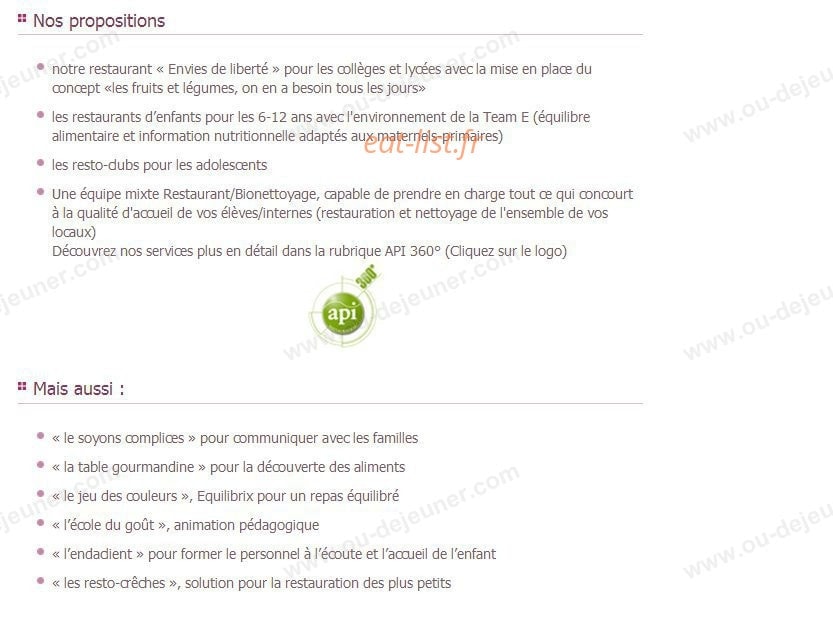 Api Restauration — carte page 4