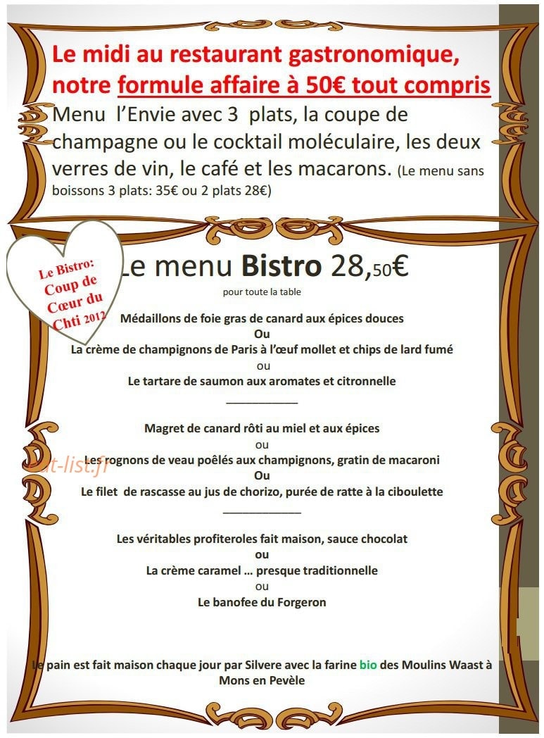 Auberge du Forgeron — carte page 3