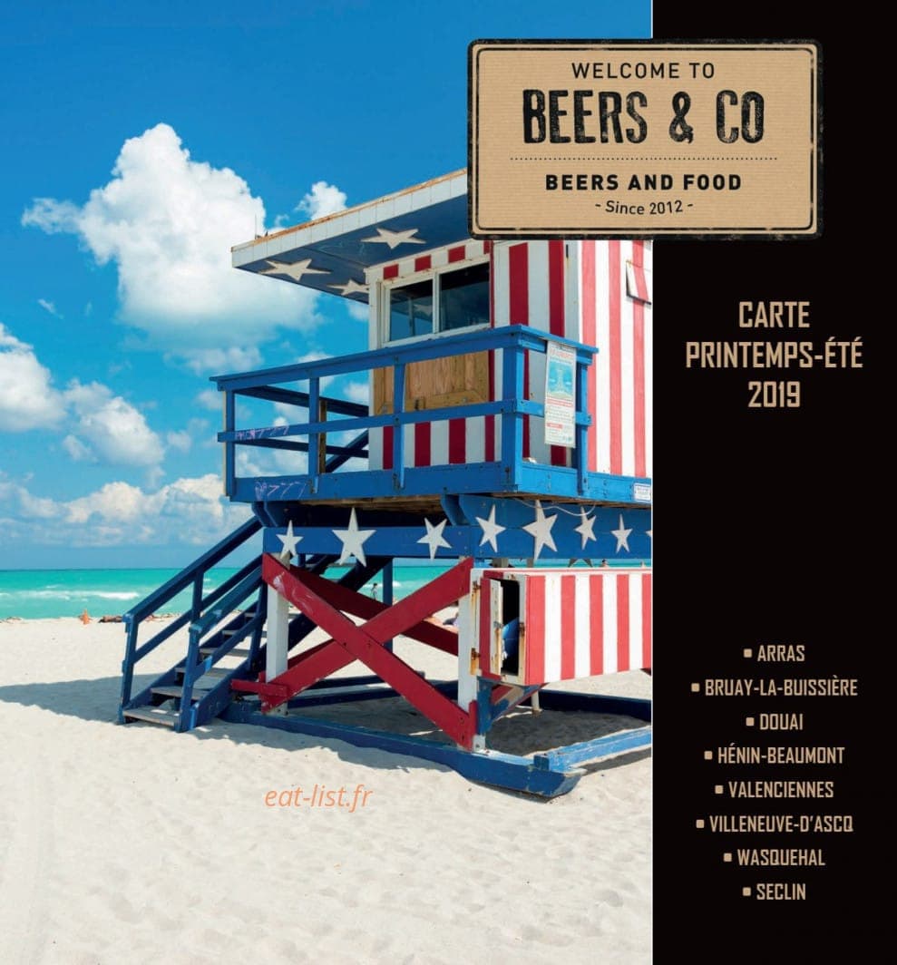 Beers & Co — carte page 1