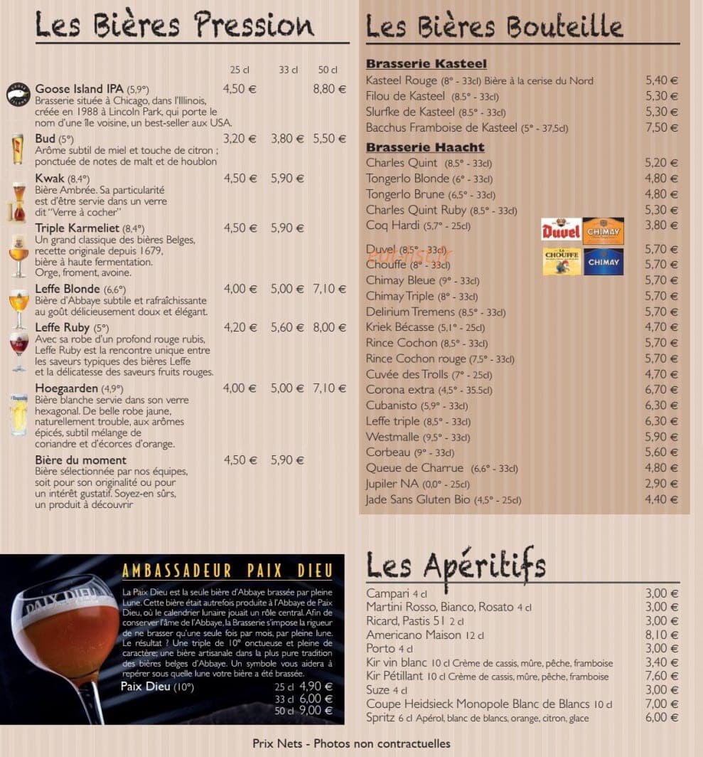Beers & Co — carte page 2