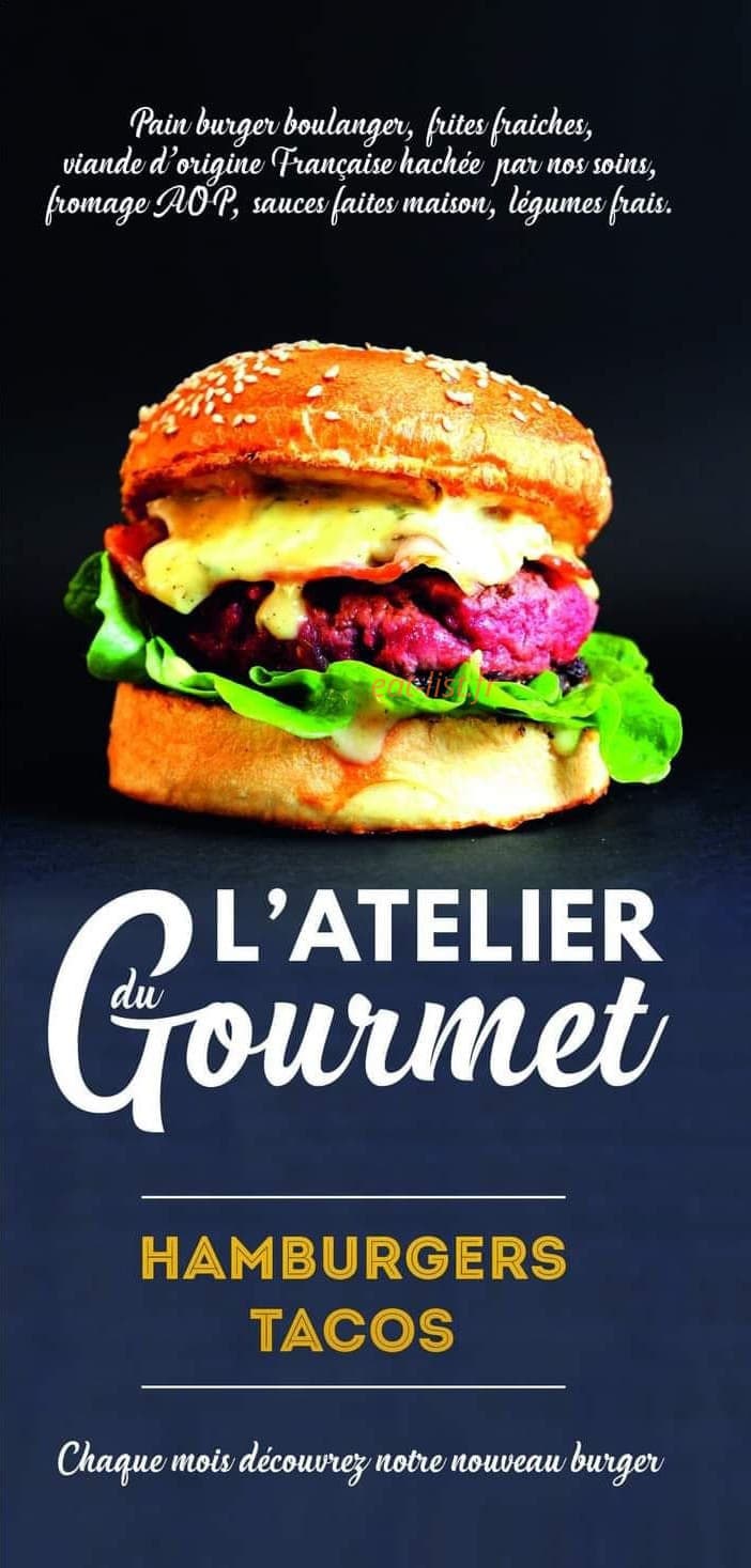 L'atelier du gourmet — carte page 1