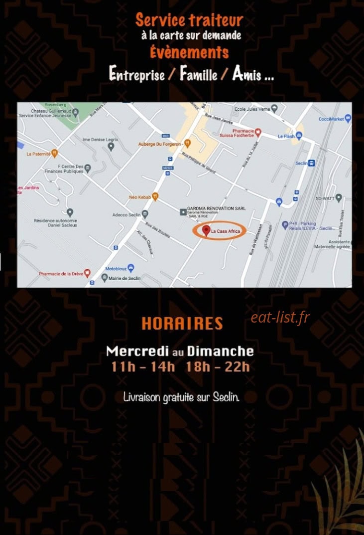 La Casa Africa — carte page 6