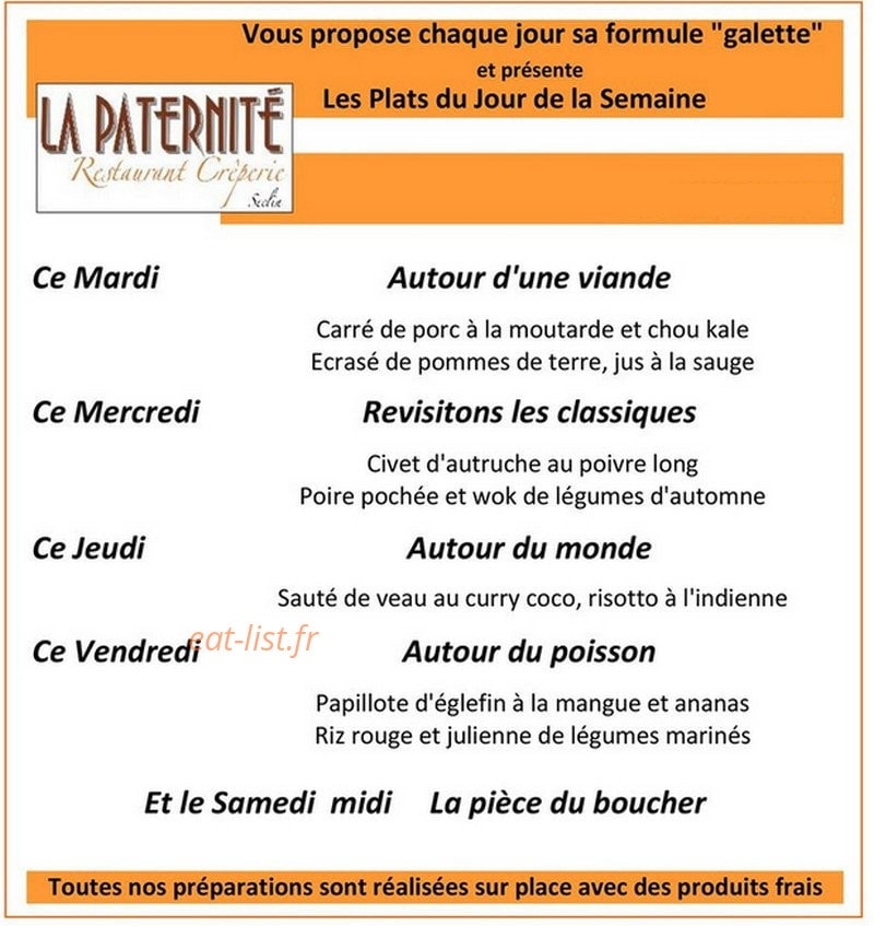 La Paternité — carte page 3