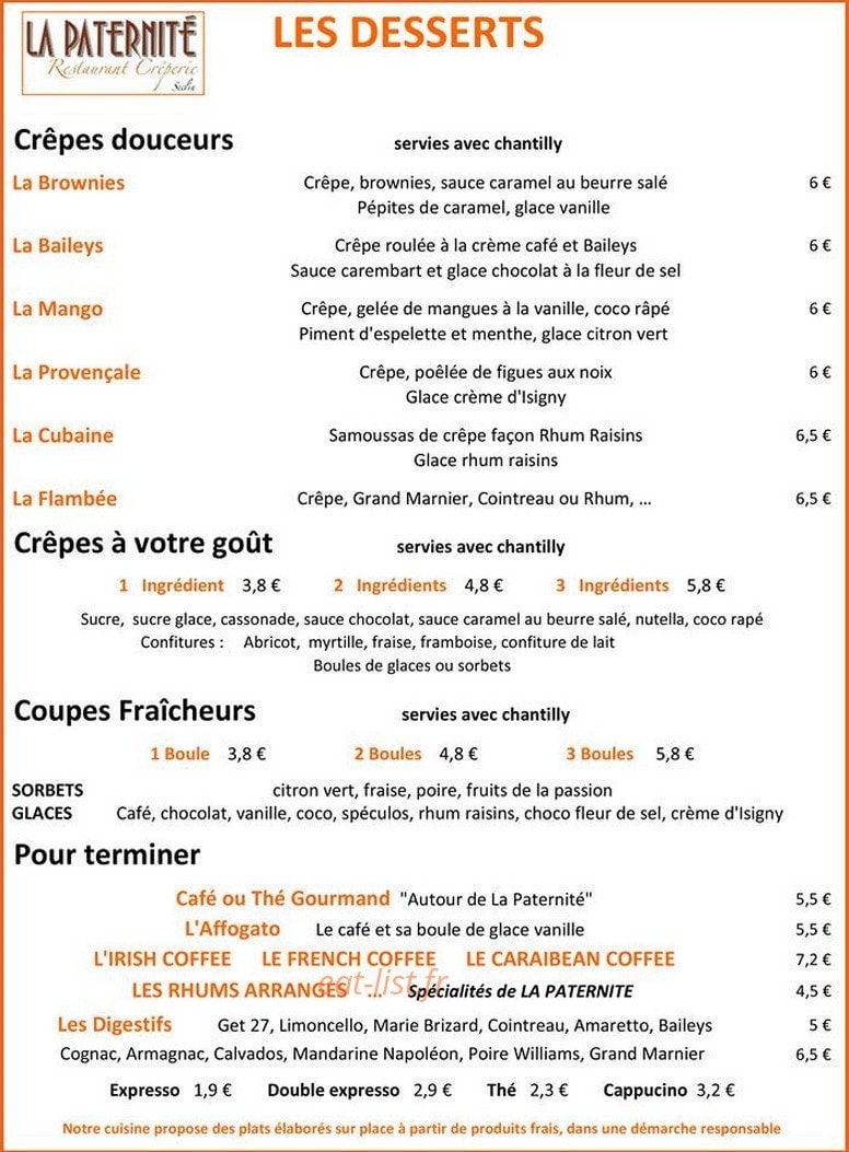 La Paternité — carte page 2