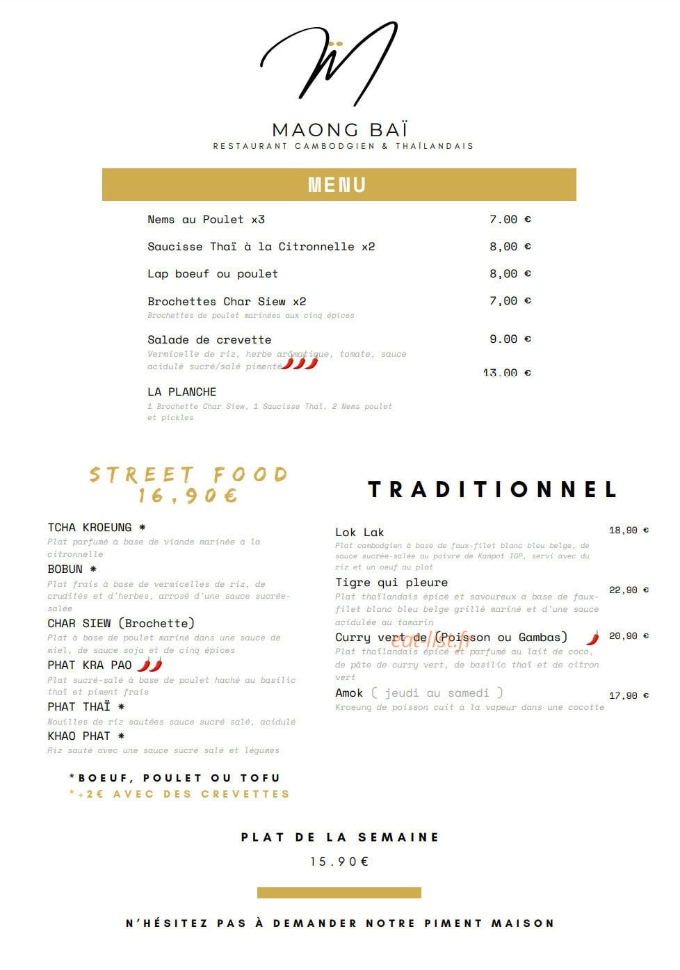 Maong Baï — carte page 1