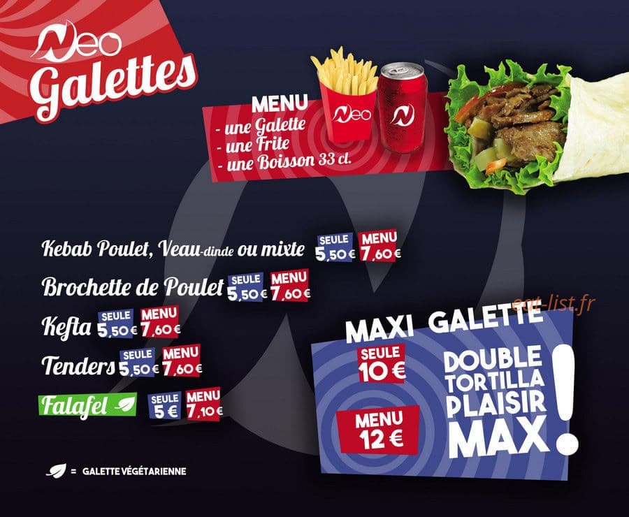 Neo Kebab — carte page 5