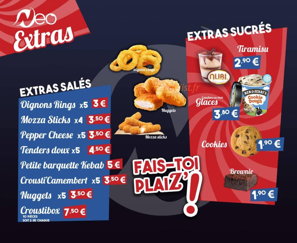 Neo Kebab — carte page 3