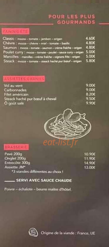 Ô Goût Salé — carte page 9