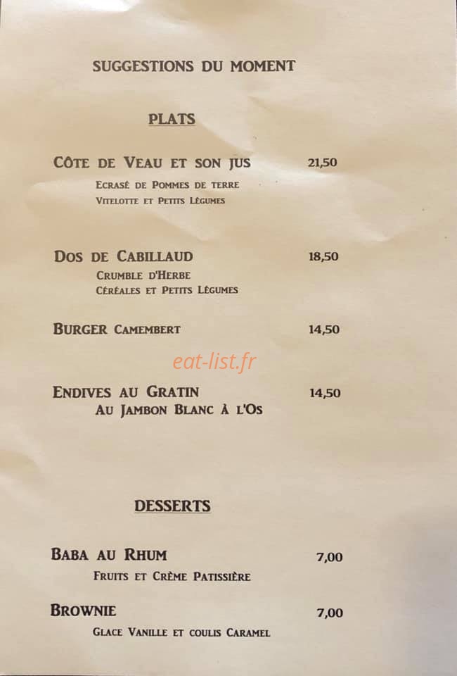 Zen Motor's — carte page 1