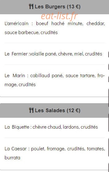 Le Grain D'Orge — carte page 3
