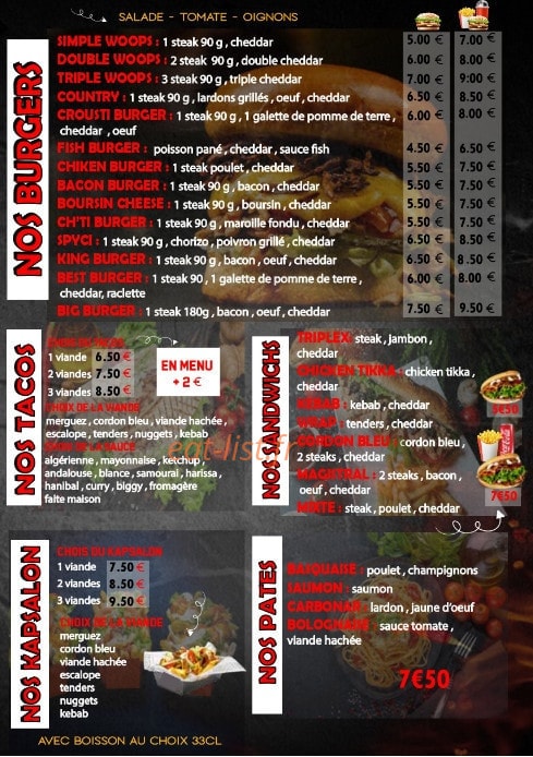 Allo pizza — carte page 3
