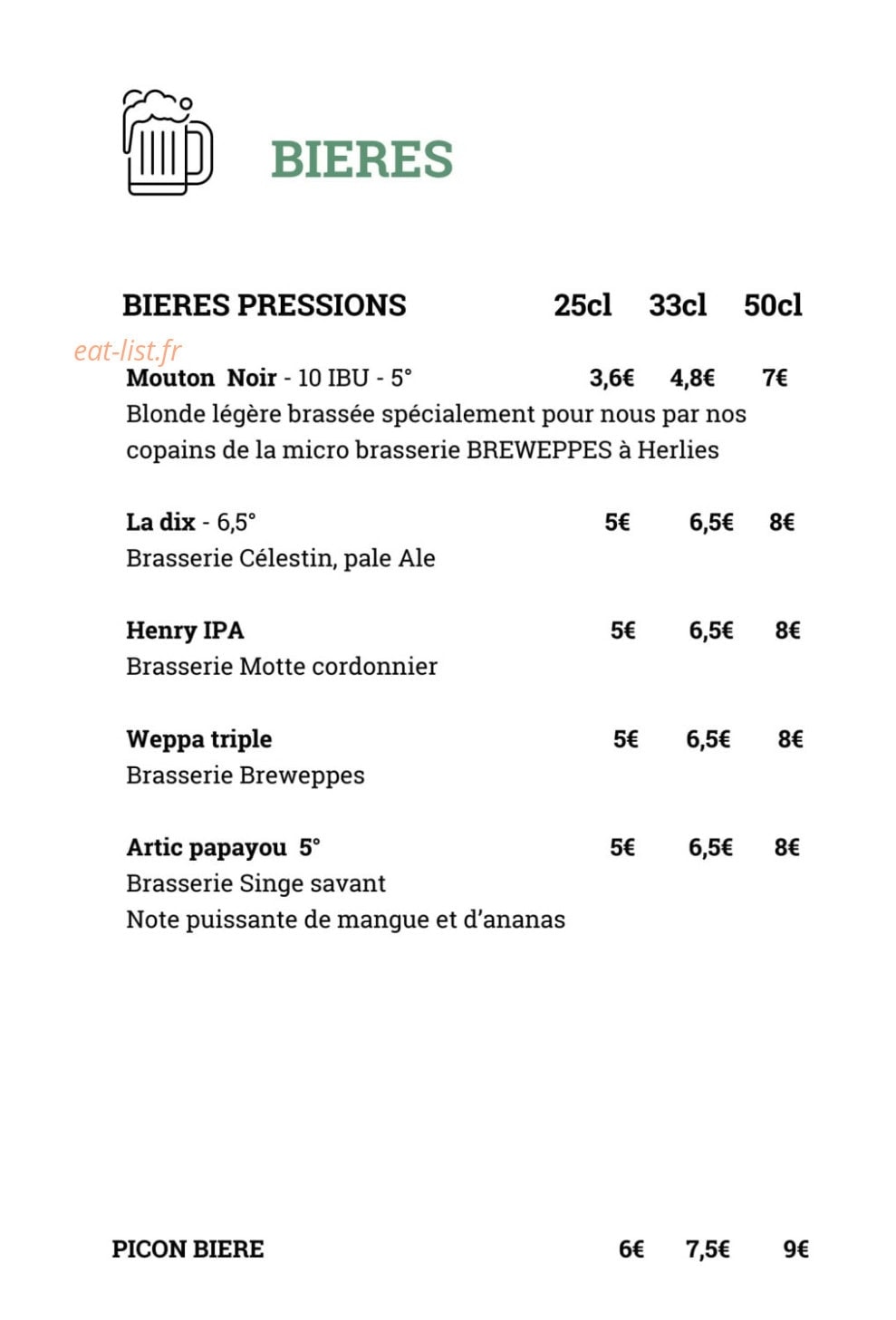 Bercail — carte page 8