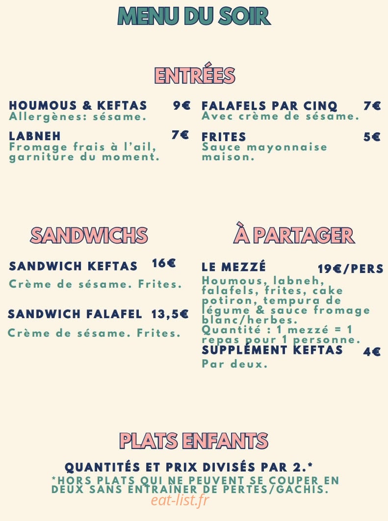 Brasserie Tandem — carte page 6