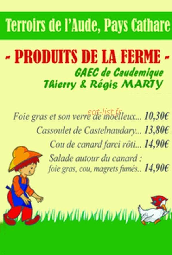 La Guinguette de la Marine — carte page 1