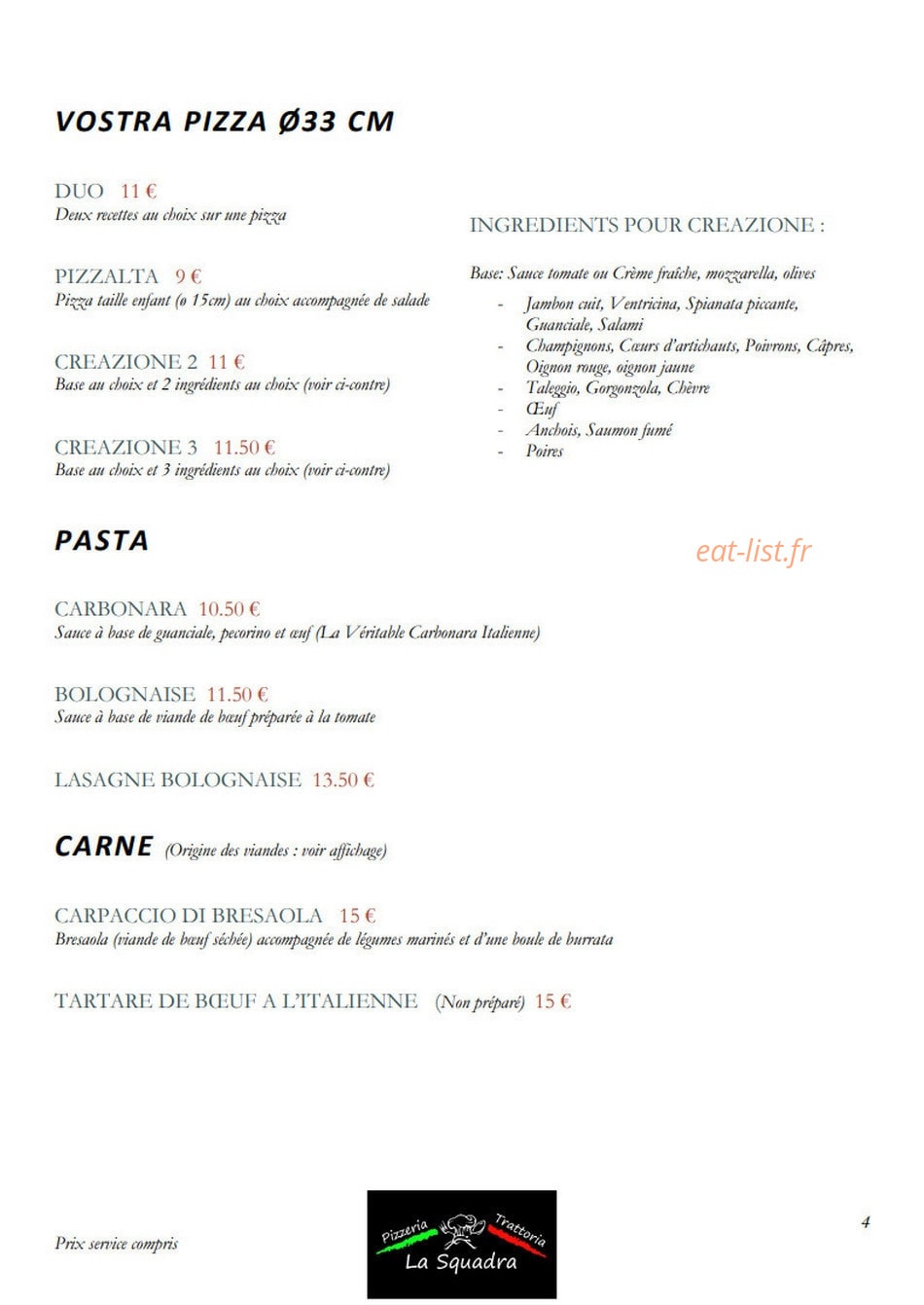 La squadra — carte page 6