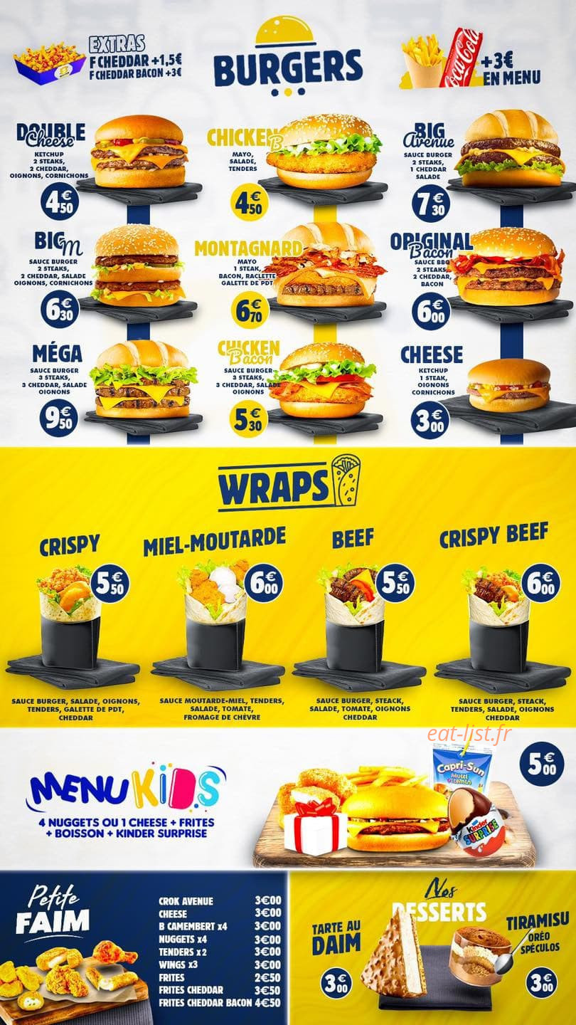 Foodies Factory — carte page 1