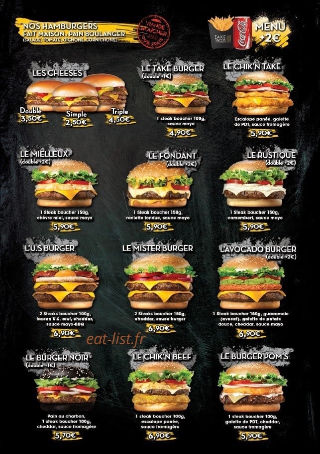 Take Tacos — carte page 2