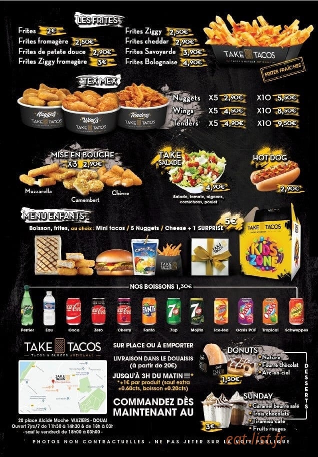 Take Tacos — carte page 4