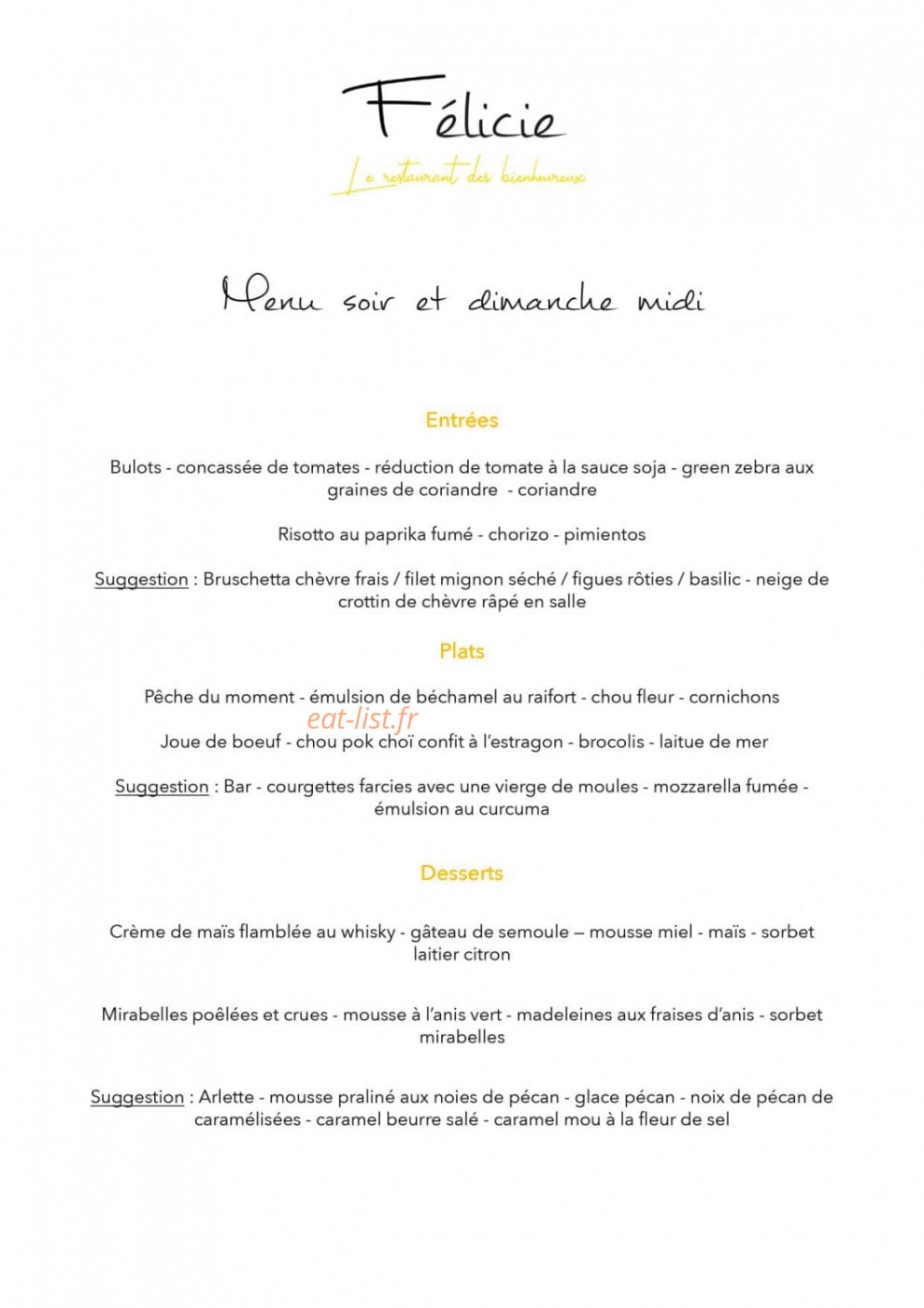 Felicie — carte page 2