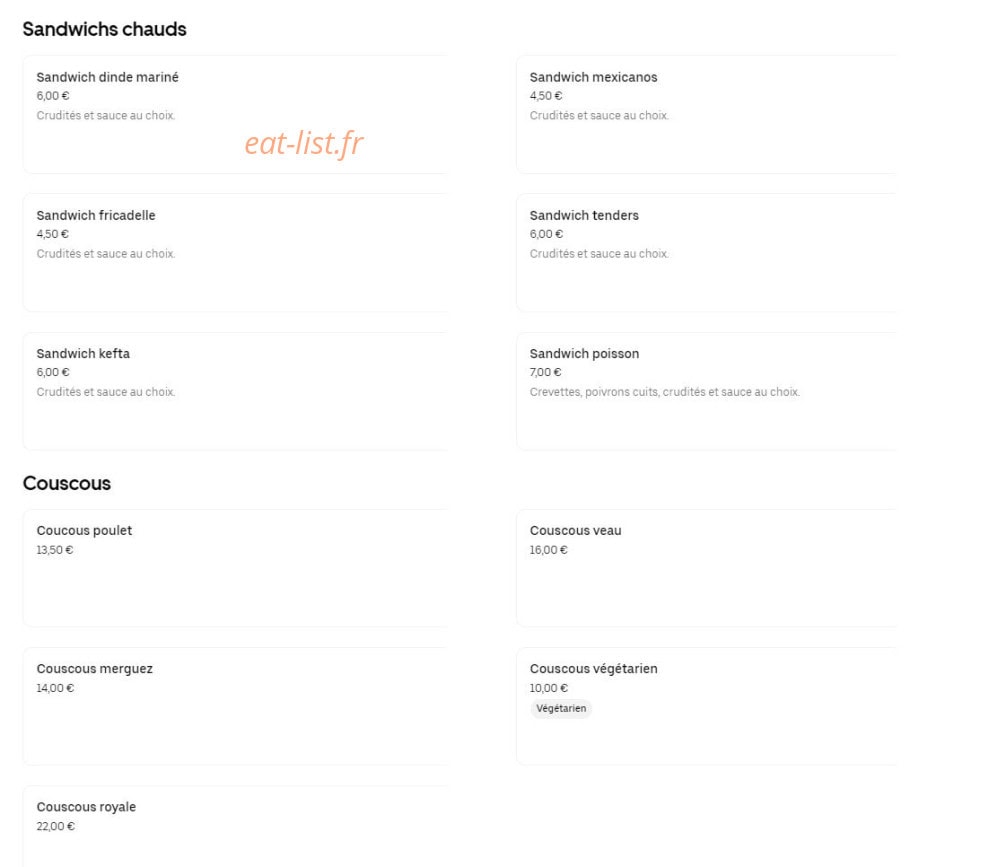 Le fournil — carte page 2