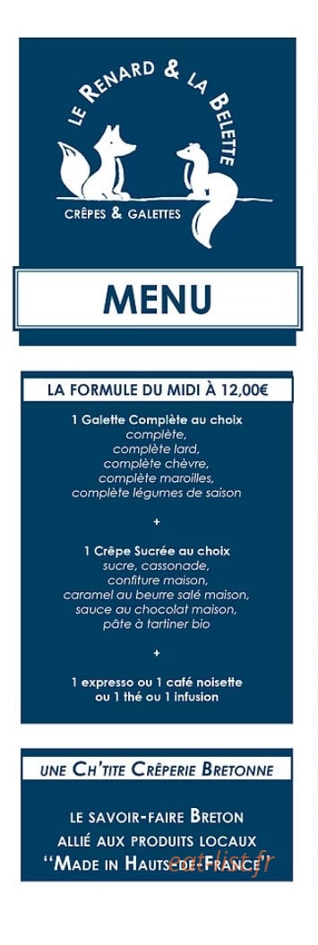 Le Renard et la Belette — carte page 1