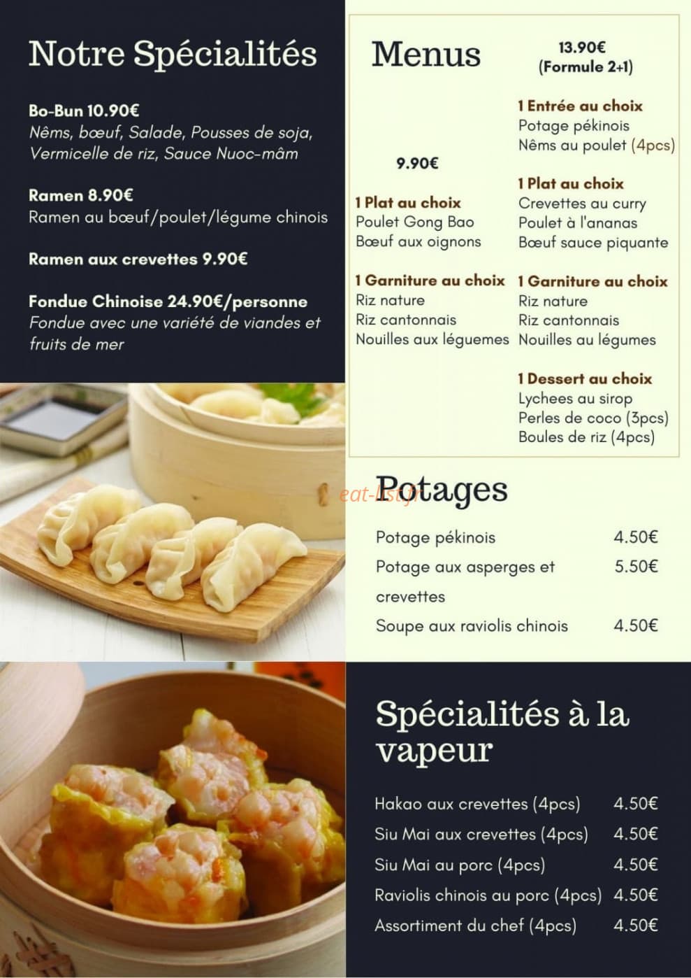 Restaurant Chen — carte page 4