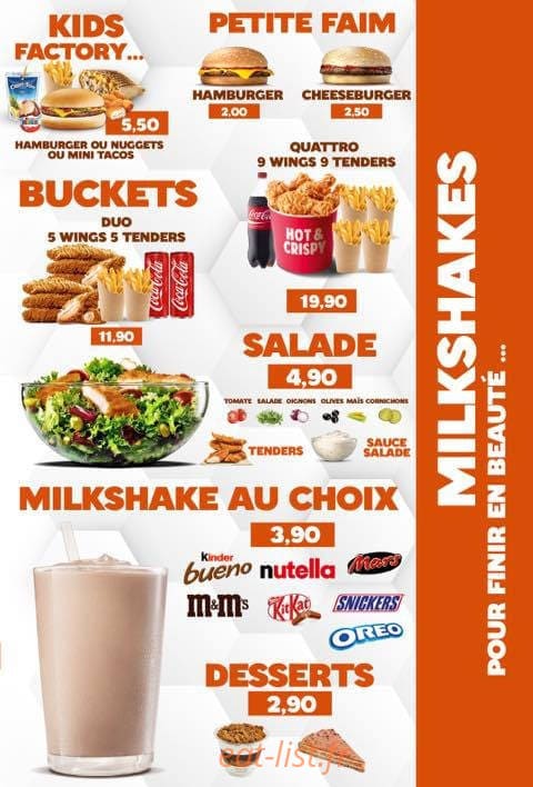 Tacos Factory — carte page 5