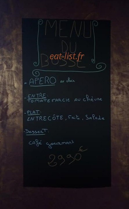 Brasserie Falcon'e — carte page 1