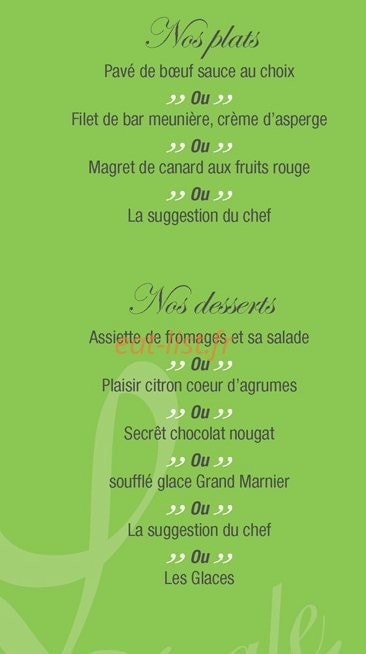 L' Escale — carte page 8