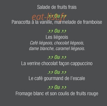 L' Escale — carte page 6