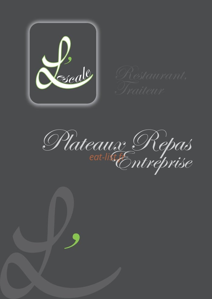 L' Escale — carte page 1