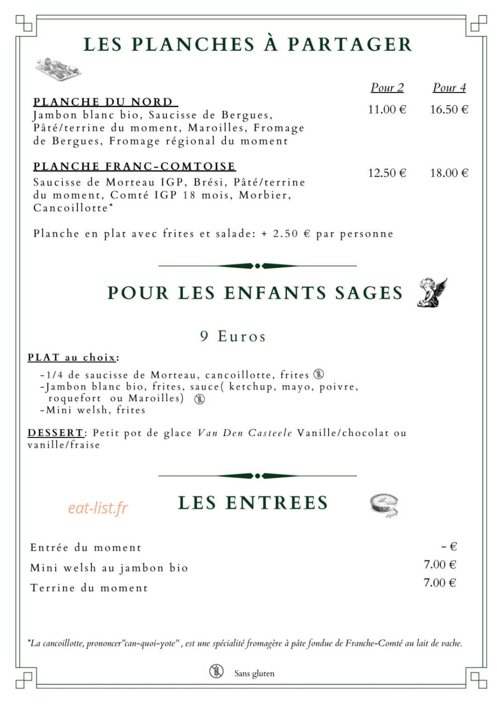 Aux deux Moulins — carte page 2