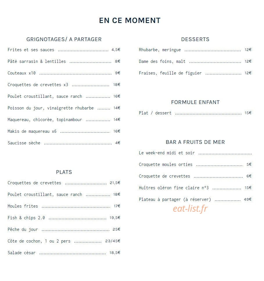 La Grande Marée — carte page 1