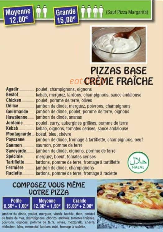 Délice Pizza — carte page 2
