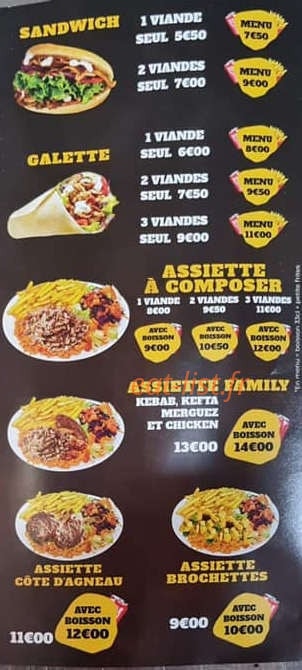 Family Food — carte page 3