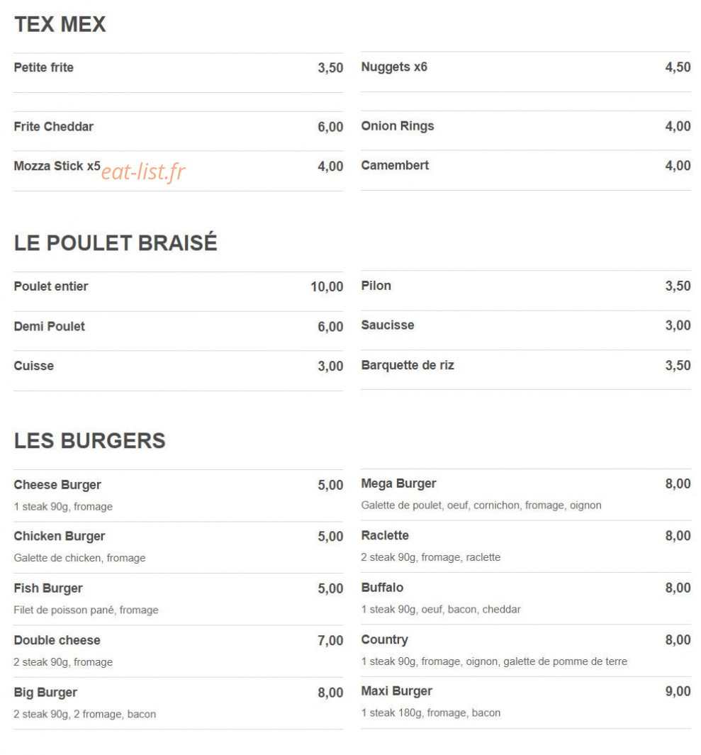 Go Tacos — carte page 2