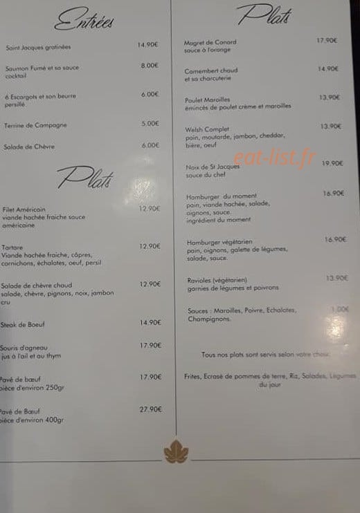 Comme à la maison — carte page 1