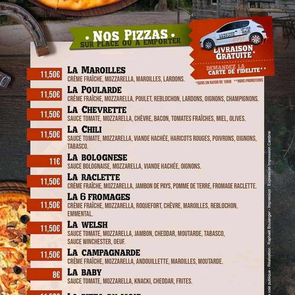Bar de l'écurie — carte page 2
