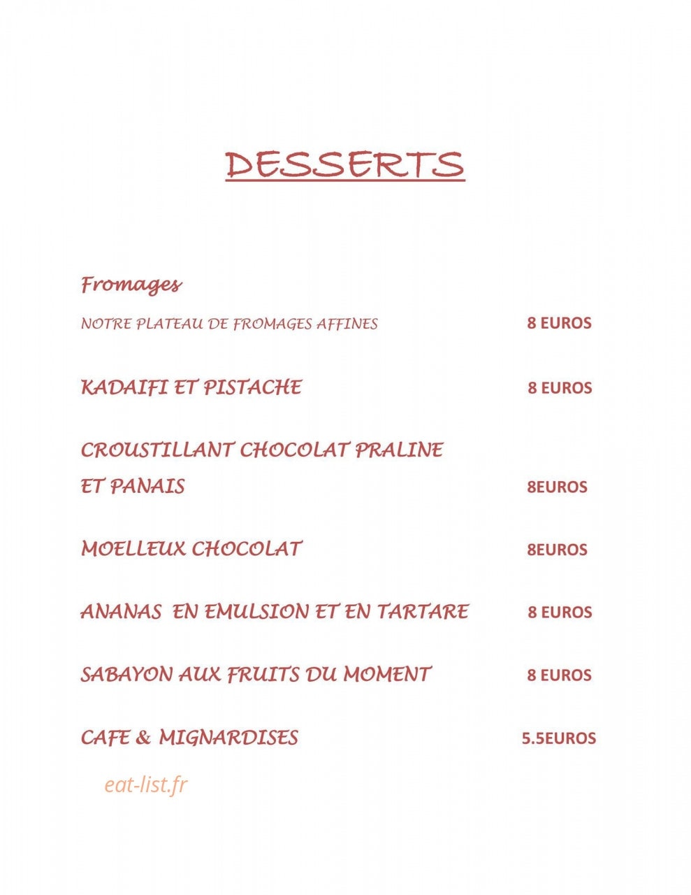 L'Andalou — carte page 6