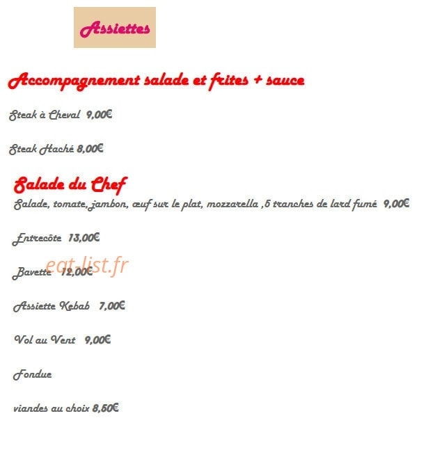 Le royal frites — carte page 3
