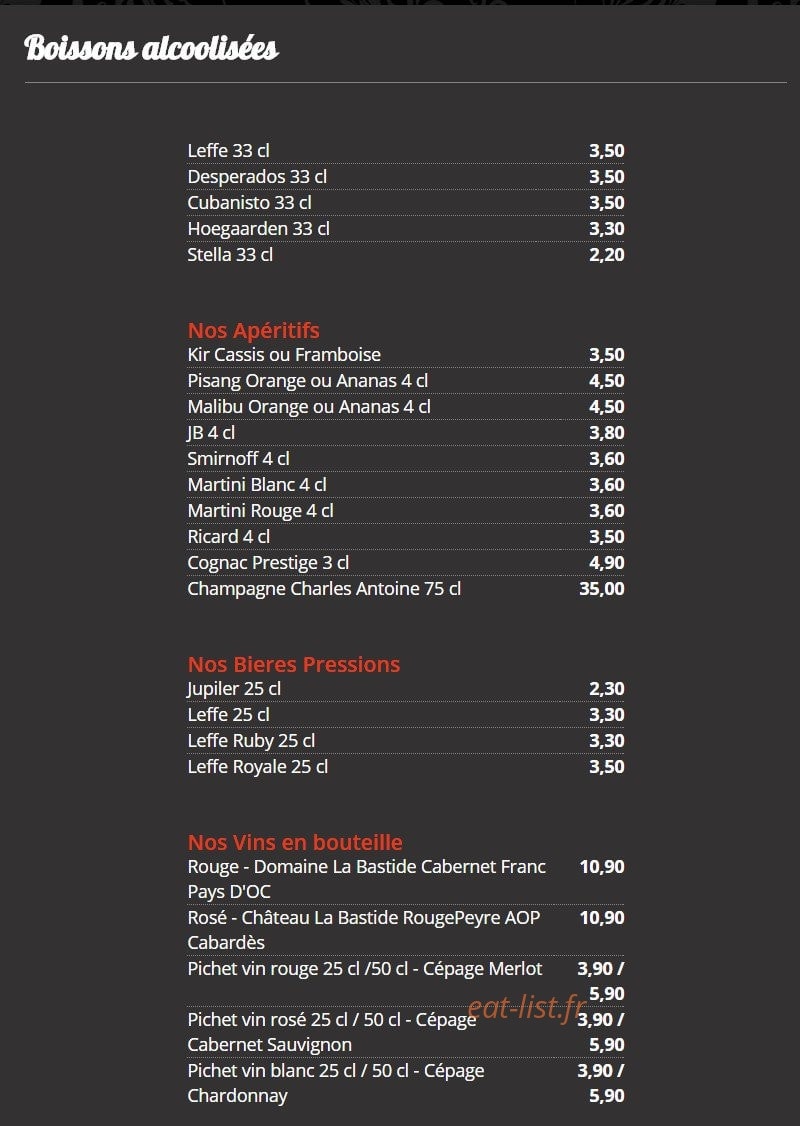 F.B.I frite belge irresistible — carte page 10