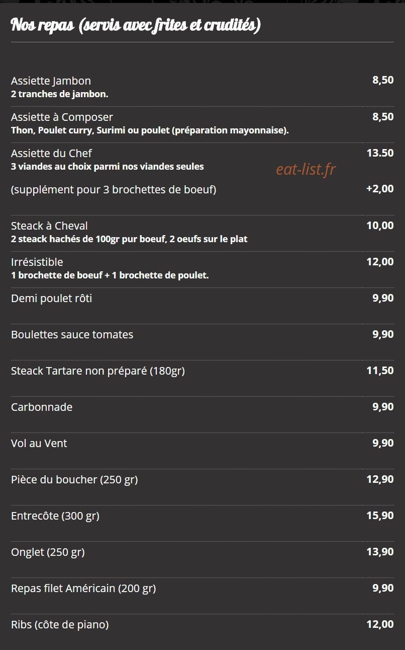 F.B.I frite belge irresistible — carte page 7