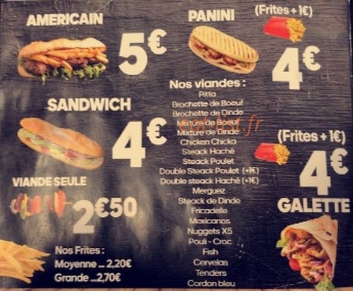 Friteria — carte page 1
