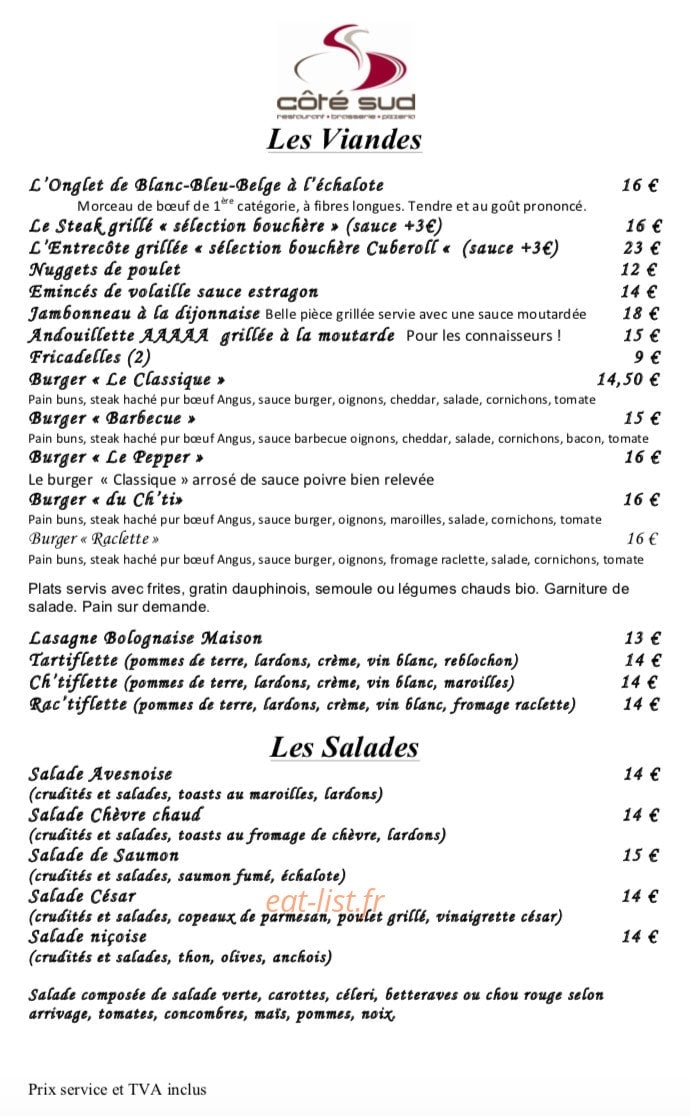 Côté Sud — carte page 7