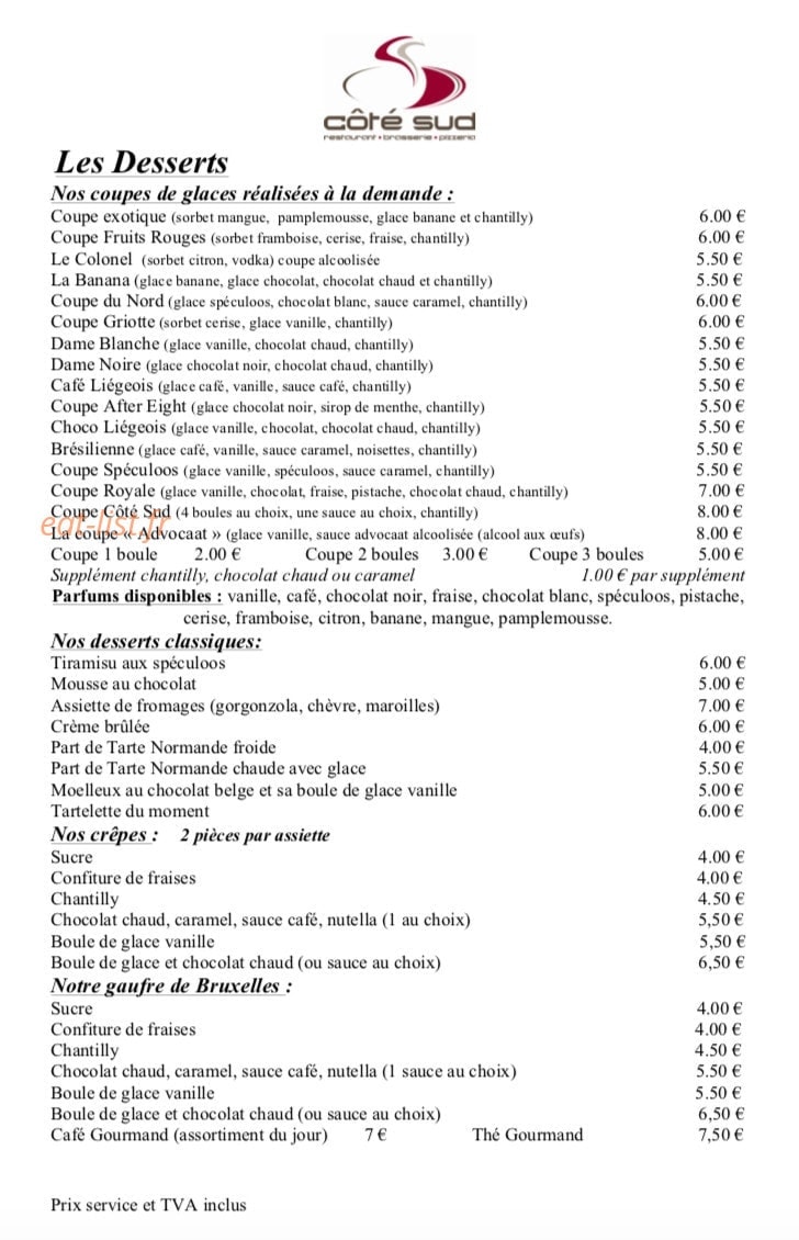 Côté Sud — carte page 8