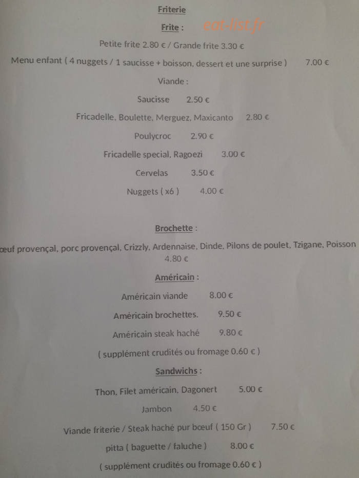 Chez Nadine — carte page 4