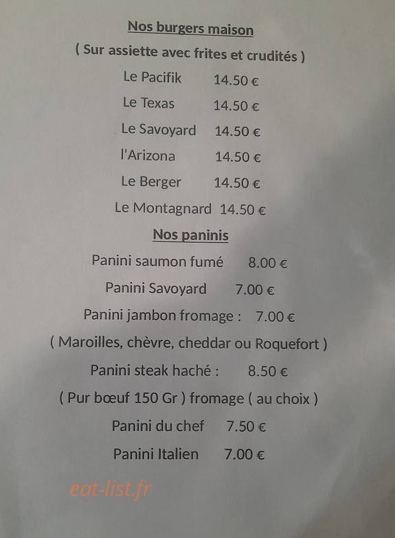 Chez Nadine — carte page 3
